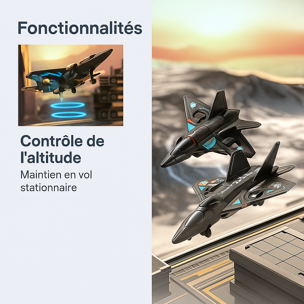 Avion de chasse incassable télécommandé