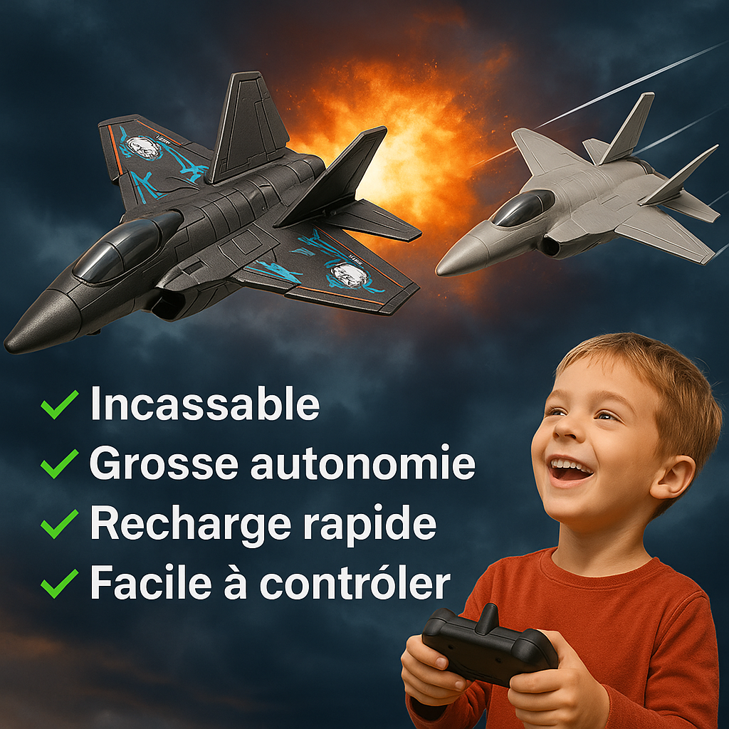 Avion de chasse incassable télécommandé