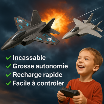 Avion de chasse incassable télécommandé