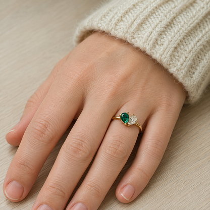 Bague Toi & Moi — Vos Deux Pierres de Naissance