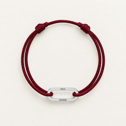 Bracelet Lien Liora, cordon rouge
