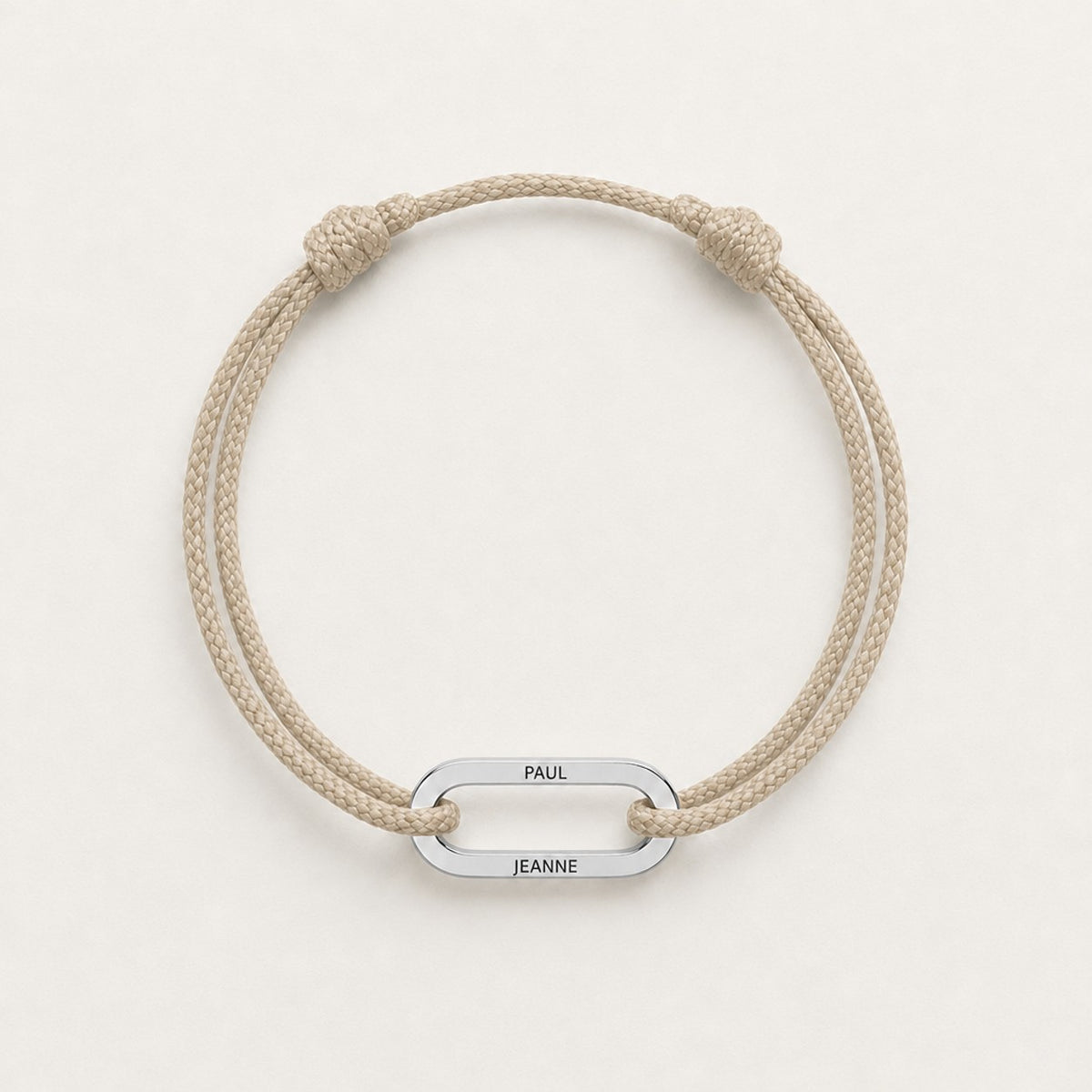 Bracelet Lien Liora, cordon beige