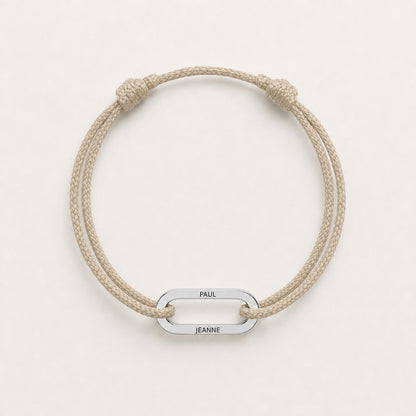 Bracelet Lien Liora, cordon beige