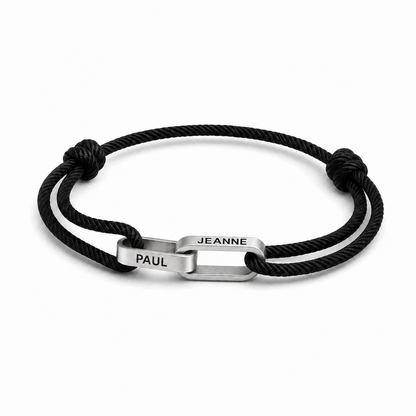 Bracelet Lien Liora cordon noir
