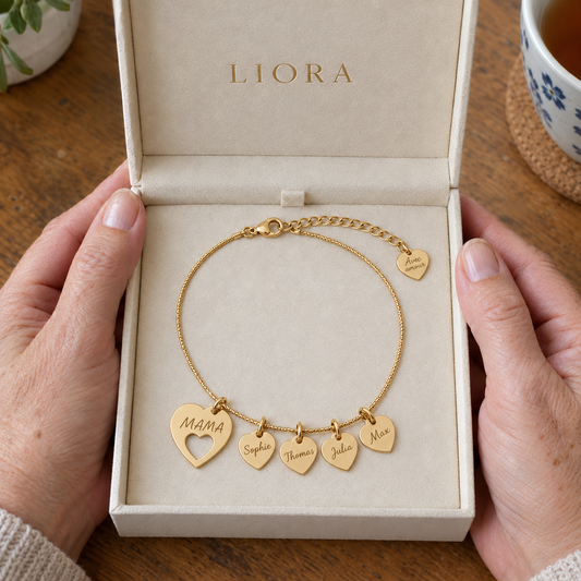 Mama-Armband mit Namen Liora