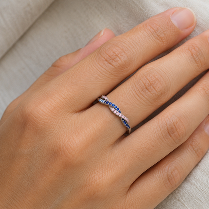 Bague Infinité — Vos Deux Pierres de Naissance