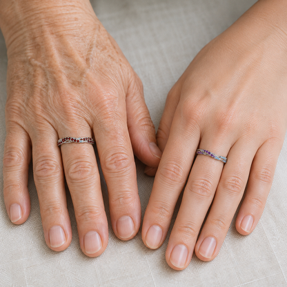 Bague Infinité — Vos Deux Pierres de Naissance