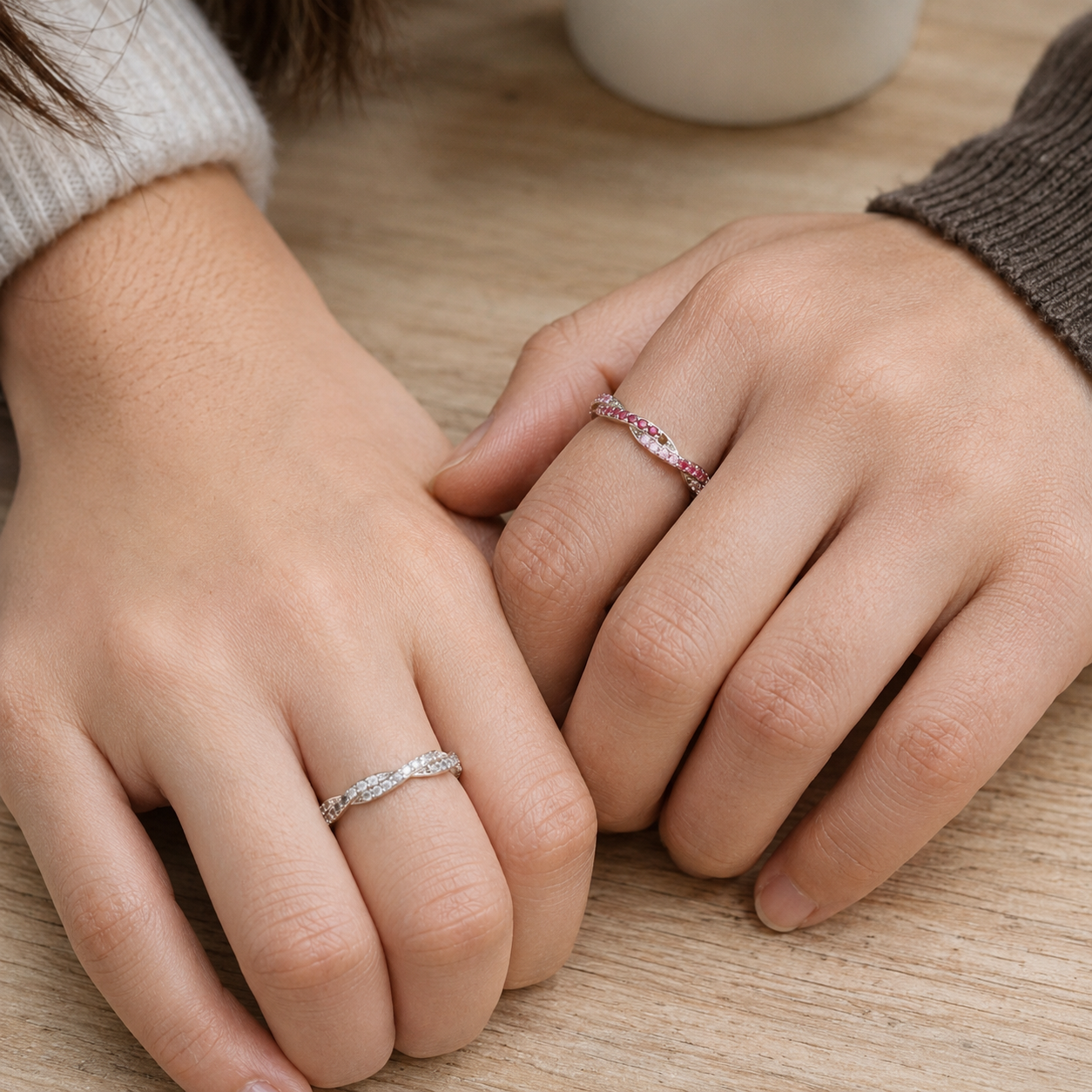 Bague Infinité — Vos Deux Pierres de Naissance